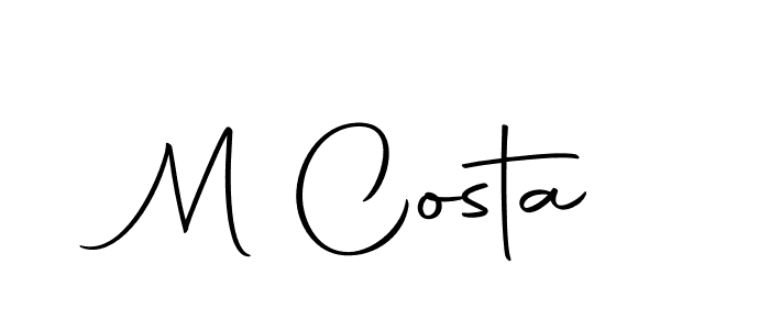 Design your own signature with our free online signature maker. With this signature software, you can create a handwritten (Autography-DOLnW) signature for name M Costa. M Costa signature style 10 images and pictures png