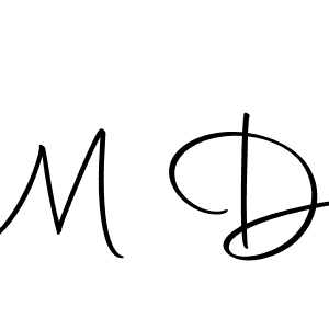 Design your own signature with our free online signature maker. With this signature software, you can create a handwritten (Autography-DOLnW) signature for name M D. M D signature style 10 images and pictures png