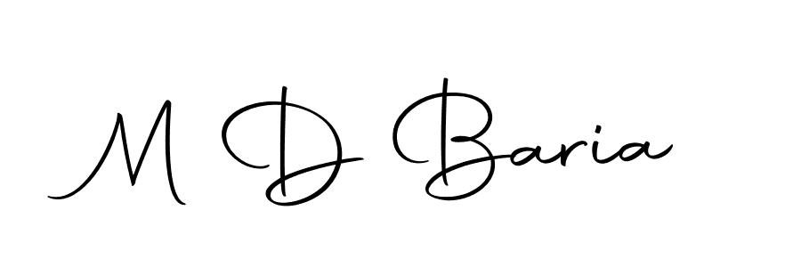 How to make M D Baria name signature. Use Autography-DOLnW style for creating short signs online. This is the latest handwritten sign. M D Baria signature style 10 images and pictures png