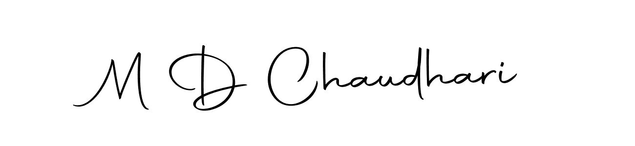 Make a beautiful signature design for name M D Chaudhari. With this signature (Autography-DOLnW) style, you can create a handwritten signature for free. M D Chaudhari signature style 10 images and pictures png