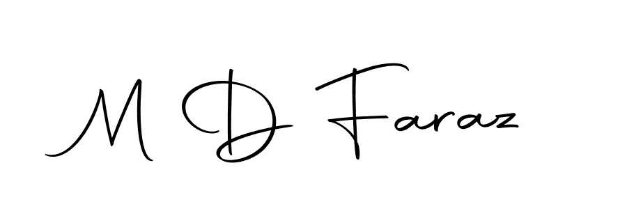 How to make M D Faraz signature? Autography-DOLnW is a professional autograph style. Create handwritten signature for M D Faraz name. M D Faraz signature style 10 images and pictures png