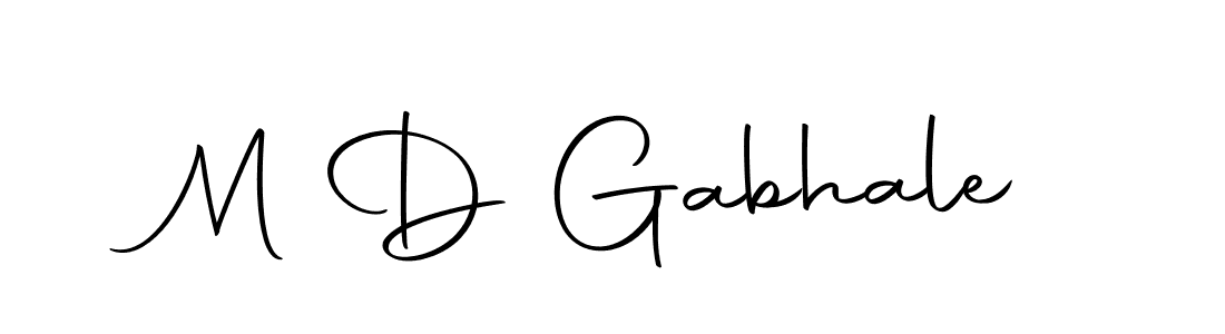 Use a signature maker to create a handwritten signature online. With this signature software, you can design (Autography-DOLnW) your own signature for name M D Gabhale. M D Gabhale signature style 10 images and pictures png