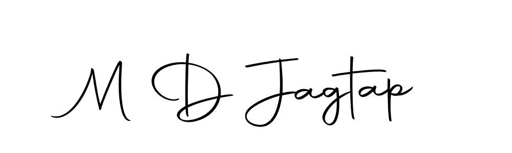 if you are searching for the best signature style for your name M D Jagtap. so please give up your signature search. here we have designed multiple signature styles  using Autography-DOLnW. M D Jagtap signature style 10 images and pictures png