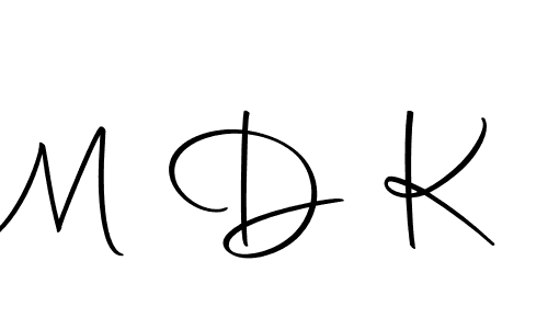 The best way (Autography-DOLnW) to make a short signature is to pick only two or three words in your name. The name M D K include a total of six letters. For converting this name. M D K signature style 10 images and pictures png