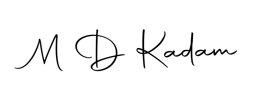Make a beautiful signature design for name M D Kadam. With this signature (Autography-DOLnW) style, you can create a handwritten signature for free. M D Kadam signature style 10 images and pictures png