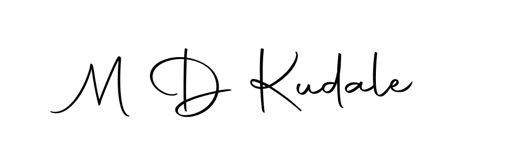 Make a beautiful signature design for name M D Kudale. Use this online signature maker to create a handwritten signature for free. M D Kudale signature style 10 images and pictures png