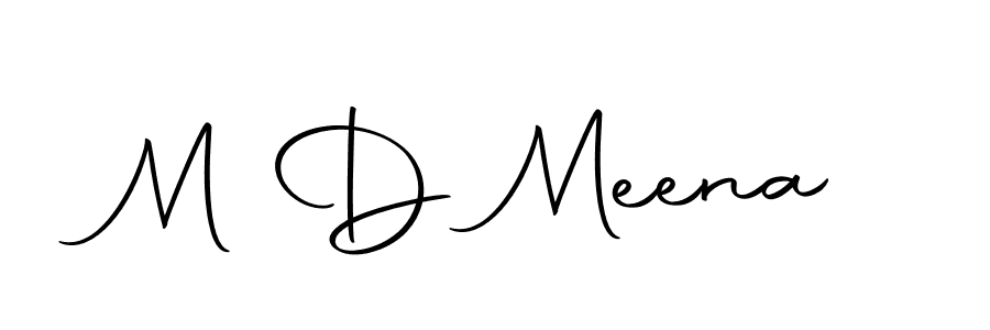 How to make M D Meena signature? Autography-DOLnW is a professional autograph style. Create handwritten signature for M D Meena name. M D Meena signature style 10 images and pictures png