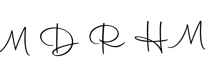 Create a beautiful signature design for name M D R H M. With this signature (Autography-DOLnW) fonts, you can make a handwritten signature for free. M D R H M signature style 10 images and pictures png