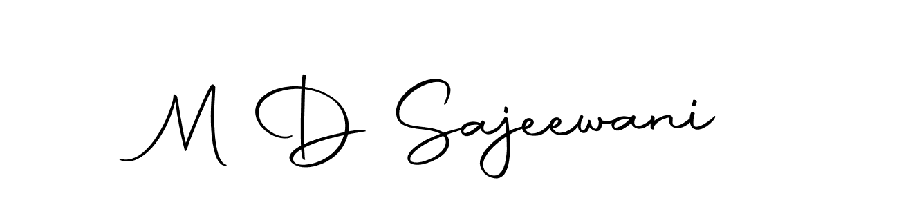 Similarly Autography-DOLnW is the best handwritten signature design. Signature creator online .You can use it as an online autograph creator for name M D Sajeewani. M D Sajeewani signature style 10 images and pictures png