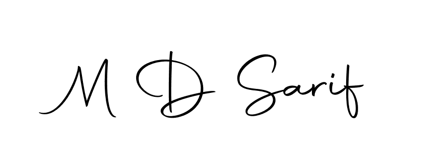Use a signature maker to create a handwritten signature online. With this signature software, you can design (Autography-DOLnW) your own signature for name M D Sarif. M D Sarif signature style 10 images and pictures png