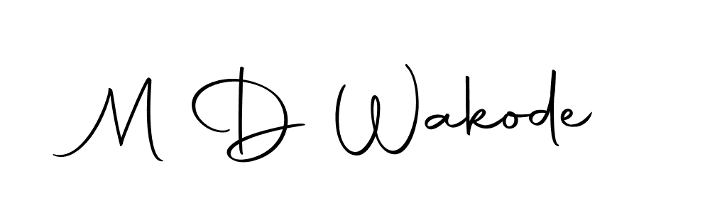You can use this online signature creator to create a handwritten signature for the name M D Wakode. This is the best online autograph maker. M D Wakode signature style 10 images and pictures png