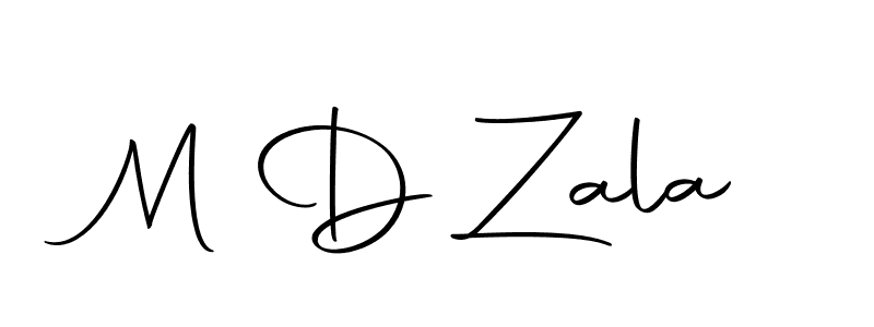 Create a beautiful signature design for name M D Zala. With this signature (Autography-DOLnW) fonts, you can make a handwritten signature for free. M D Zala signature style 10 images and pictures png