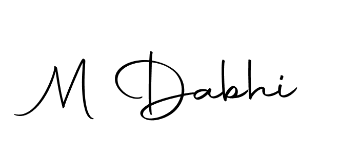 Make a beautiful signature design for name M Dabhi. With this signature (Autography-DOLnW) style, you can create a handwritten signature for free. M Dabhi signature style 10 images and pictures png