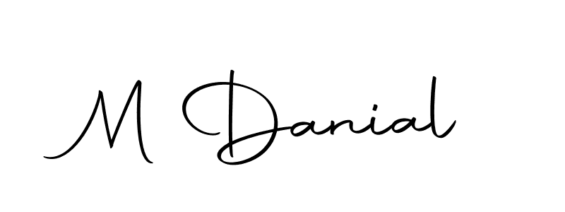 This is the best signature style for the M Danial name. Also you like these signature font (Autography-DOLnW). Mix name signature. M Danial signature style 10 images and pictures png