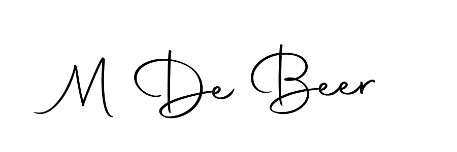 How to make M De Beer name signature. Use Autography-DOLnW style for creating short signs online. This is the latest handwritten sign. M De Beer signature style 10 images and pictures png