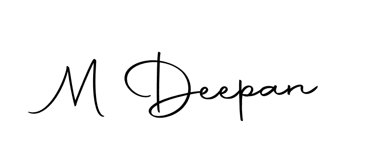 Also we have M Deepan name is the best signature style. Create professional handwritten signature collection using Autography-DOLnW autograph style. M Deepan signature style 10 images and pictures png