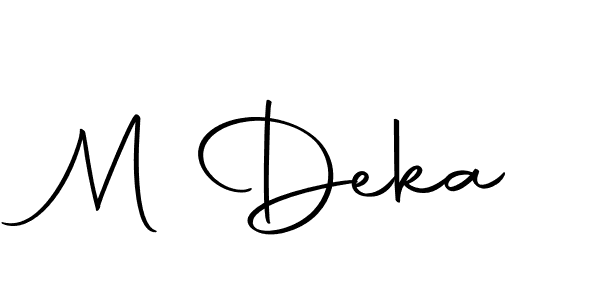 Make a beautiful signature design for name M Deka. Use this online signature maker to create a handwritten signature for free. M Deka signature style 10 images and pictures png