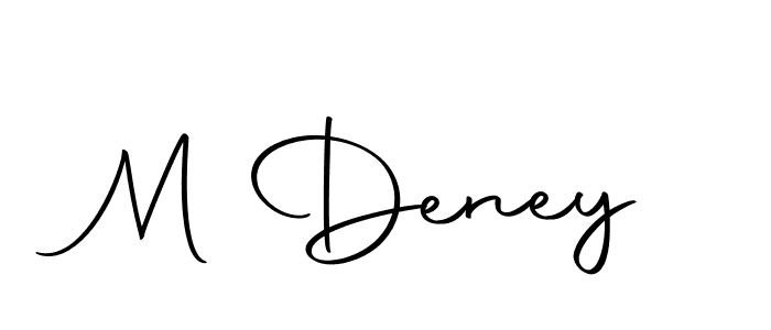 Use a signature maker to create a handwritten signature online. With this signature software, you can design (Autography-DOLnW) your own signature for name M Deney. M Deney signature style 10 images and pictures png