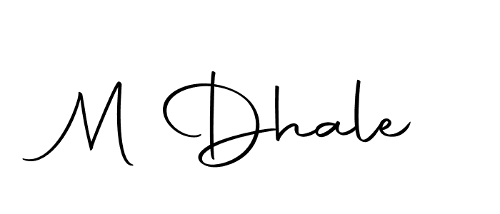 M Dhale stylish signature style. Best Handwritten Sign (Autography-DOLnW) for my name. Handwritten Signature Collection Ideas for my name M Dhale. M Dhale signature style 10 images and pictures png