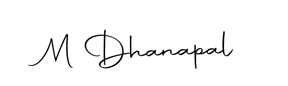 You can use this online signature creator to create a handwritten signature for the name M Dhanapal. This is the best online autograph maker. M Dhanapal signature style 10 images and pictures png