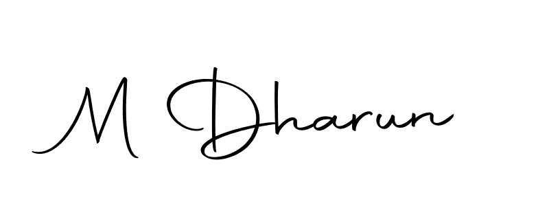 Make a short M Dharun signature style. Manage your documents anywhere anytime using Autography-DOLnW. Create and add eSignatures, submit forms, share and send files easily. M Dharun signature style 10 images and pictures png