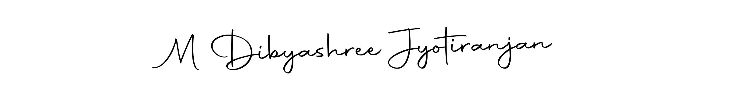 Make a beautiful signature design for name M Dibyashree Jyotiranjan. With this signature (Autography-DOLnW) style, you can create a handwritten signature for free. M Dibyashree Jyotiranjan signature style 10 images and pictures png