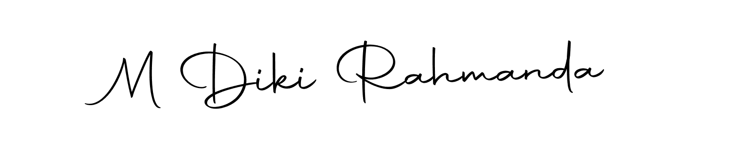 This is the best signature style for the M Diki Rahmanda name. Also you like these signature font (Autography-DOLnW). Mix name signature. M Diki Rahmanda signature style 10 images and pictures png