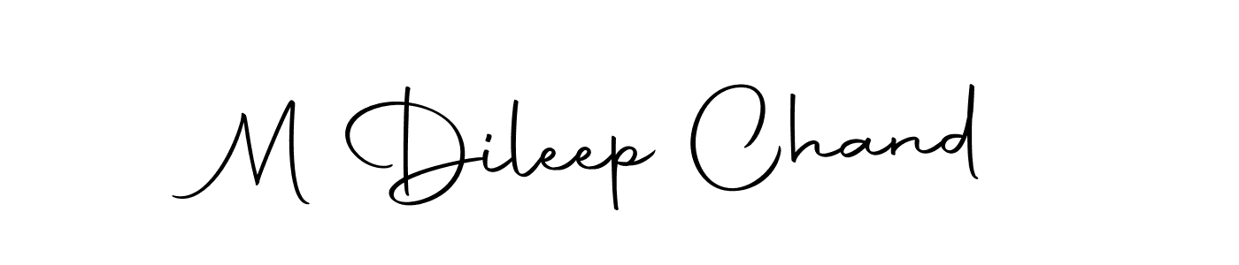 Make a short M Dileep Chand signature style. Manage your documents anywhere anytime using Autography-DOLnW. Create and add eSignatures, submit forms, share and send files easily. M Dileep Chand signature style 10 images and pictures png