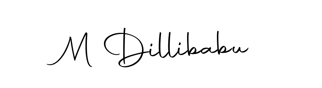 Design your own signature with our free online signature maker. With this signature software, you can create a handwritten (Autography-DOLnW) signature for name M Dillibabu. M Dillibabu signature style 10 images and pictures png