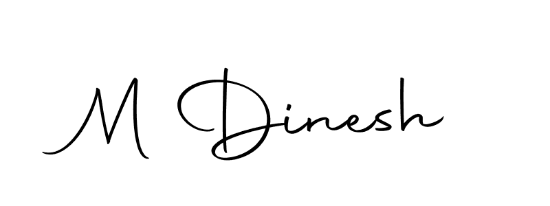 You should practise on your own different ways (Autography-DOLnW) to write your name (M Dinesh) in signature. don't let someone else do it for you. M Dinesh signature style 10 images and pictures png