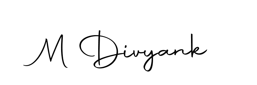 M Divyank stylish signature style. Best Handwritten Sign (Autography-DOLnW) for my name. Handwritten Signature Collection Ideas for my name M Divyank. M Divyank signature style 10 images and pictures png