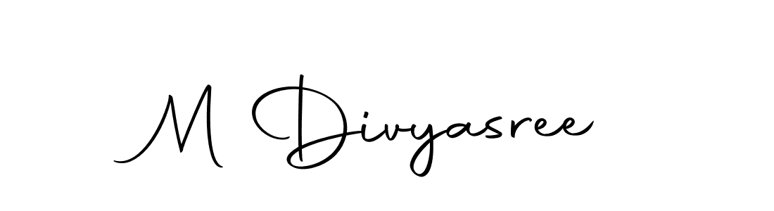 M Divyasree stylish signature style. Best Handwritten Sign (Autography-DOLnW) for my name. Handwritten Signature Collection Ideas for my name M Divyasree. M Divyasree signature style 10 images and pictures png