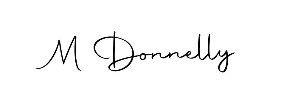 Design your own signature with our free online signature maker. With this signature software, you can create a handwritten (Autography-DOLnW) signature for name M Donnelly. M Donnelly signature style 10 images and pictures png