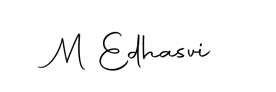 Make a beautiful signature design for name M Edhasvi. With this signature (Autography-DOLnW) style, you can create a handwritten signature for free. M Edhasvi signature style 10 images and pictures png