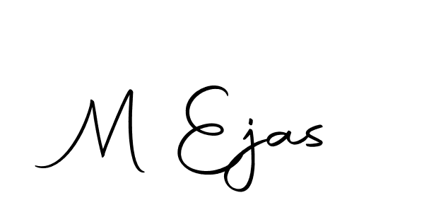 You should practise on your own different ways (Autography-DOLnW) to write your name (M Ejas) in signature. don't let someone else do it for you. M Ejas signature style 10 images and pictures png