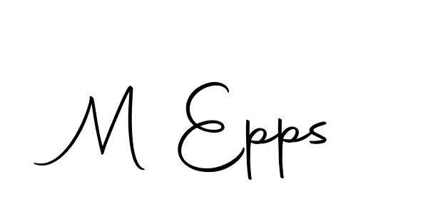 How to make M Epps signature? Autography-DOLnW is a professional autograph style. Create handwritten signature for M Epps name. M Epps signature style 10 images and pictures png