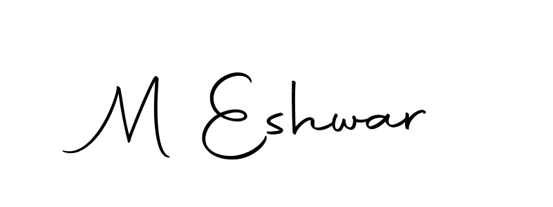 How to make M Eshwar signature? Autography-DOLnW is a professional autograph style. Create handwritten signature for M Eshwar name. M Eshwar signature style 10 images and pictures png