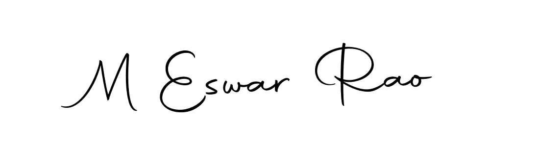 The best way (Autography-DOLnW) to make a short signature is to pick only two or three words in your name. The name M Eswar Rao include a total of six letters. For converting this name. M Eswar Rao signature style 10 images and pictures png