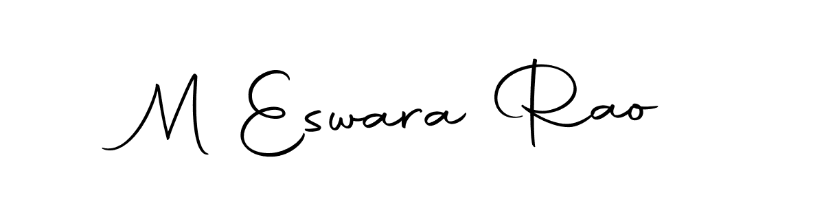 Design your own signature with our free online signature maker. With this signature software, you can create a handwritten (Autography-DOLnW) signature for name M Eswara Rao. M Eswara Rao signature style 10 images and pictures png