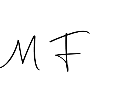 How to make M F  signature? Autography-DOLnW is a professional autograph style. Create handwritten signature for M F  name. M F  signature style 10 images and pictures png