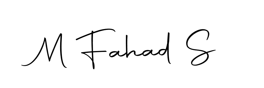 The best way (Autography-DOLnW) to make a short signature is to pick only two or three words in your name. The name M Fahad S include a total of six letters. For converting this name. M Fahad S signature style 10 images and pictures png