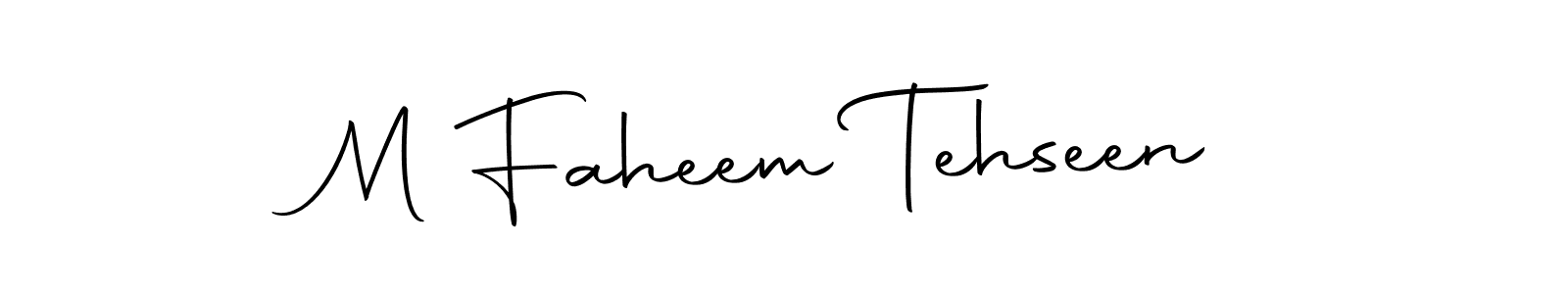 Make a beautiful signature design for name M Faheem Tehseen. Use this online signature maker to create a handwritten signature for free. M Faheem Tehseen signature style 10 images and pictures png