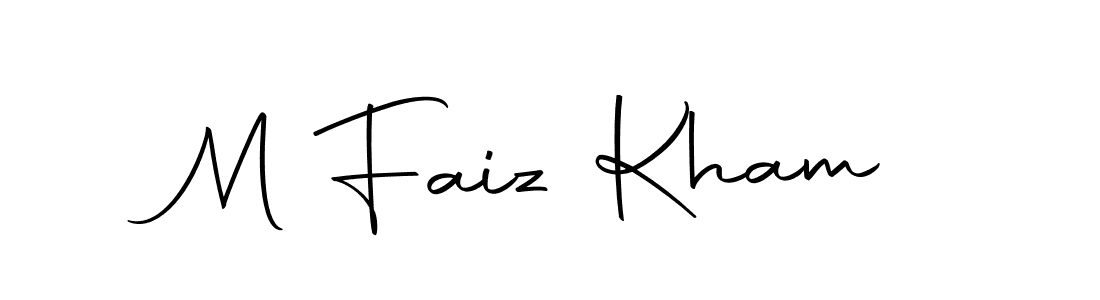 Design your own signature with our free online signature maker. With this signature software, you can create a handwritten (Autography-DOLnW) signature for name M Faiz Kham. M Faiz Kham signature style 10 images and pictures png