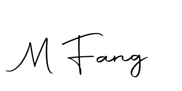 How to make M Fang name signature. Use Autography-DOLnW style for creating short signs online. This is the latest handwritten sign. M Fang signature style 10 images and pictures png