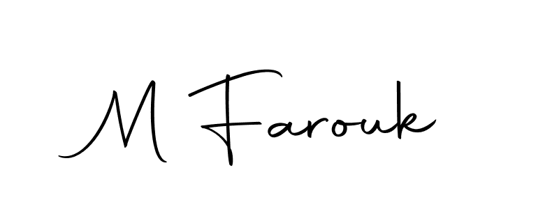 if you are searching for the best signature style for your name M Farouk. so please give up your signature search. here we have designed multiple signature styles  using Autography-DOLnW. M Farouk signature style 10 images and pictures png