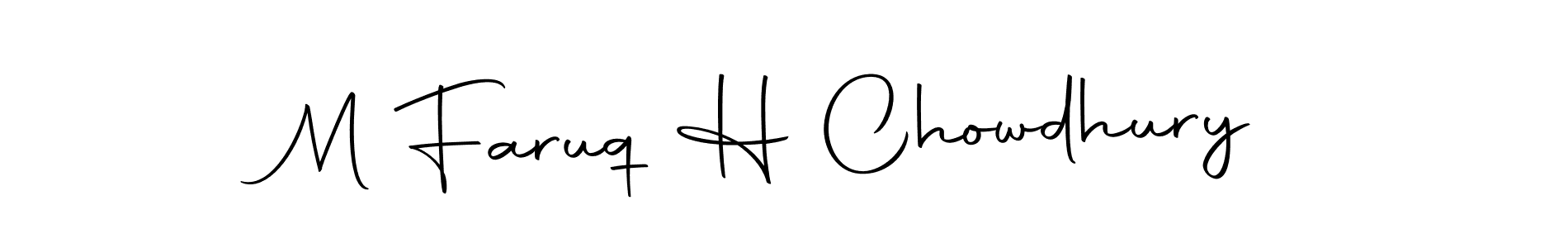 You should practise on your own different ways (Autography-DOLnW) to write your name (M Faruq H Chowdhury) in signature. don't let someone else do it for you. M Faruq H Chowdhury signature style 10 images and pictures png