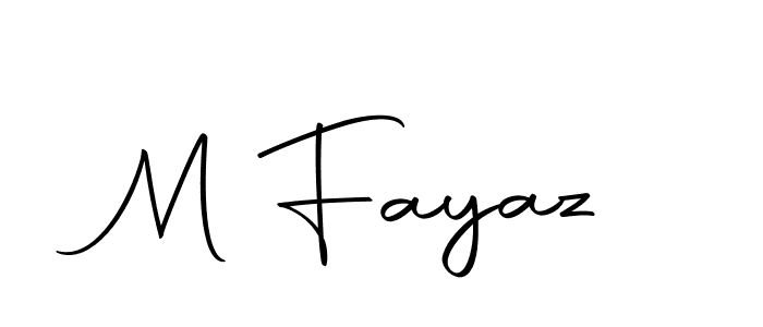 Make a beautiful signature design for name M Fayaz. Use this online signature maker to create a handwritten signature for free. M Fayaz signature style 10 images and pictures png