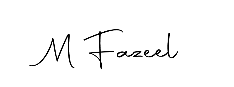 M Fazeel stylish signature style. Best Handwritten Sign (Autography-DOLnW) for my name. Handwritten Signature Collection Ideas for my name M Fazeel. M Fazeel signature style 10 images and pictures png