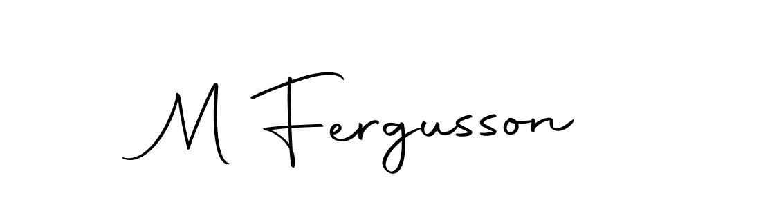 You should practise on your own different ways (Autography-DOLnW) to write your name (M Fergusson) in signature. don't let someone else do it for you. M Fergusson signature style 10 images and pictures png