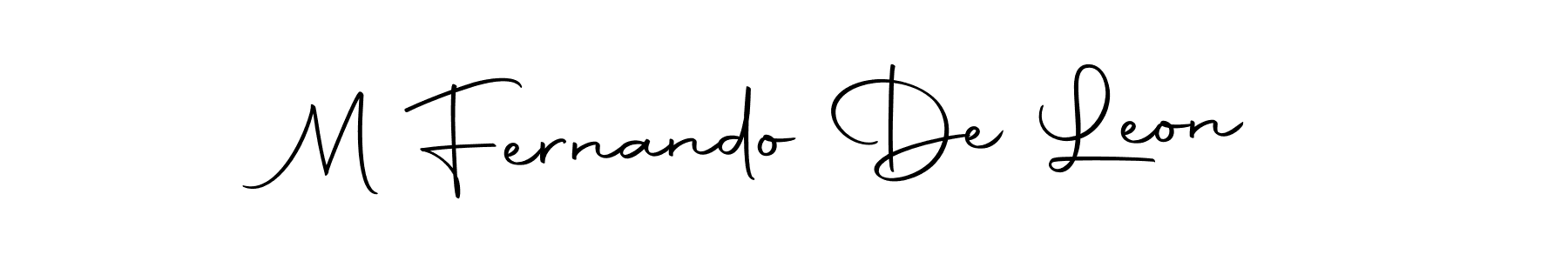 Create a beautiful signature design for name M Fernando De Leon. With this signature (Autography-DOLnW) fonts, you can make a handwritten signature for free. M Fernando De Leon signature style 10 images and pictures png